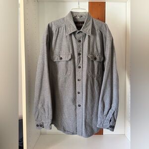 WeatherProof Gray Long sleeve flannel shirt - Medium
